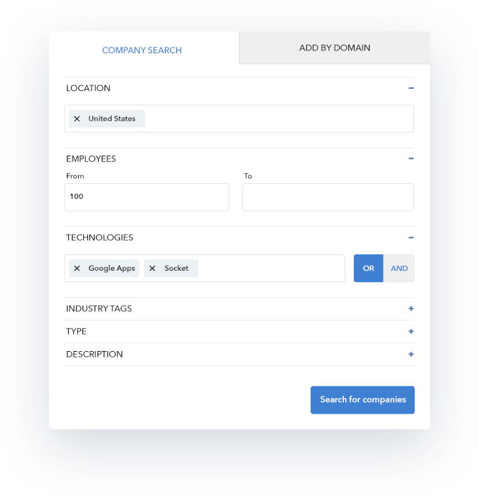 Salesforce using prospector to search for contacts